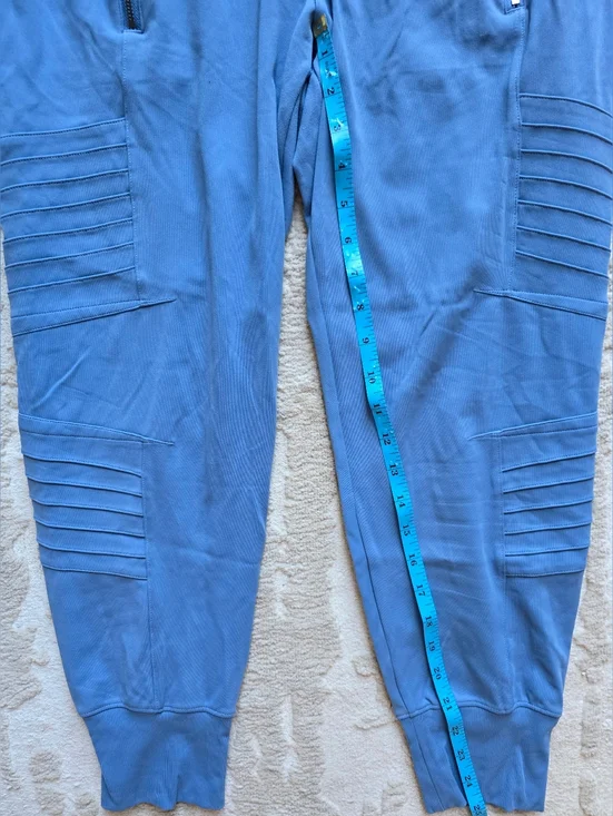 BUNDLE ATHLETA SM Henley Blk Long Sleeve With SM VENICE MOTO baby Blue Jogger - Picture 10 of 12